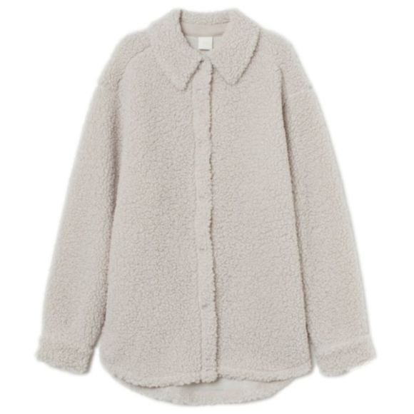 H&M Tops - H&M Faux Shearling Shirt Jacket sz S - Great Condition